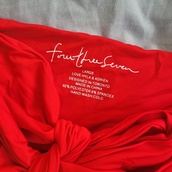 437 The Leo Top / Red / Large - Picture 3 of 7